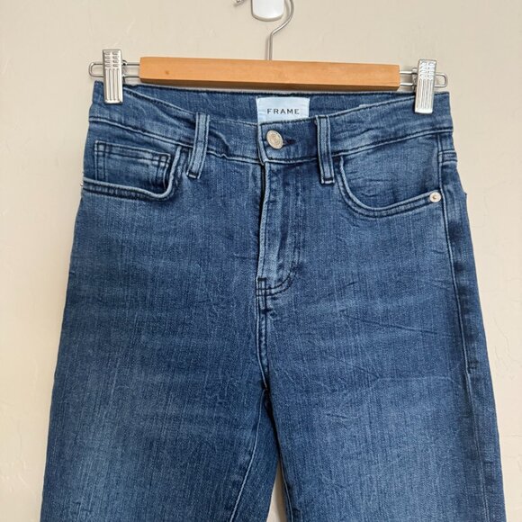 Frame Denim Women's Straight Leg Jeans - Blue - Picture 5 of 6